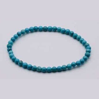 4mm Turquoise stretch bracelet