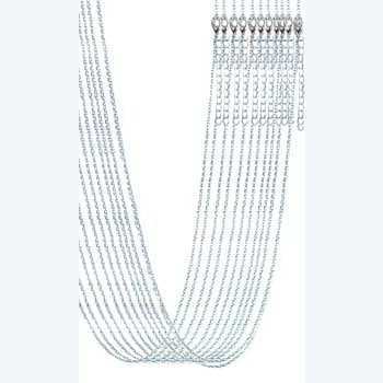 Silver Plated Brass Chain, Set of 12, 20 Inch