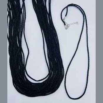 (set of 50) Braided Necklace W Clamp