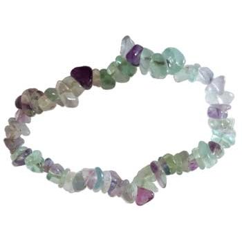 Fluorite chip bracelet