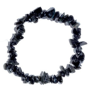 Obsidian, Black chip bracelet