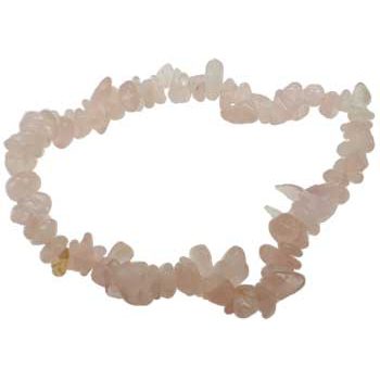 Rose Quartz chip bracelet