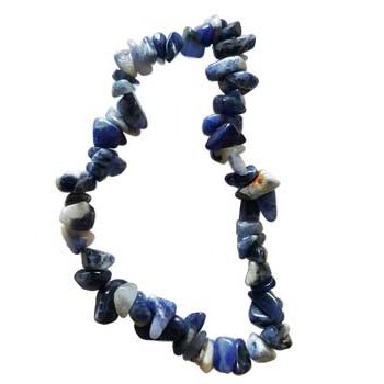 Sodalite chip bracelet