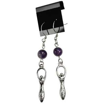 Amethyst Goddess earrings