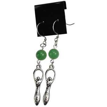 Green Aventurine Goddess earrings
