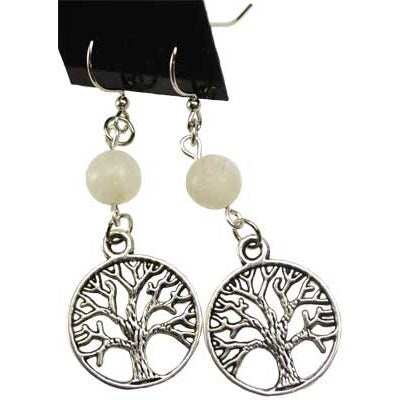 Moonstone Tree of Life earrings