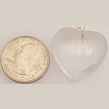 1" Quartz heart