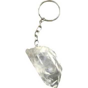 Clear Quartz keychain