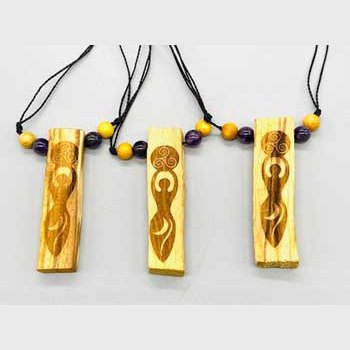 set of 3 Goddess Palo Santo W Amethyst