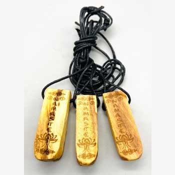 (set of 3) 2" Palo Santo Namaste
