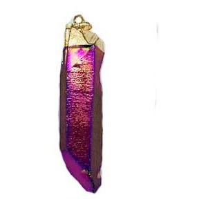 set of 3 2" Rainbow Quartz pendant