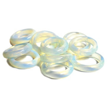 set of 25 Opalite size 6-10 rings