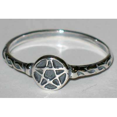 Pentagram ring size 9 sterling