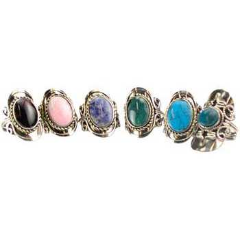 Stone adjustable ring various