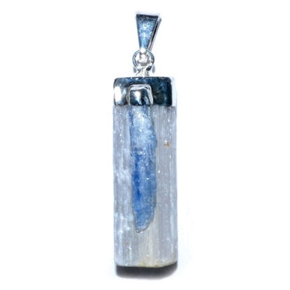 Selenite W/ Kyanite pendant