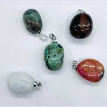 ~3/4" Stone various pendant