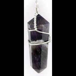set of 5 Amethyst wire wrapped point