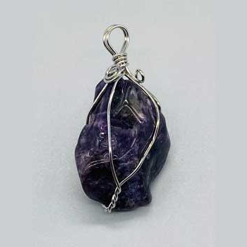 Amethyst wire wrapped