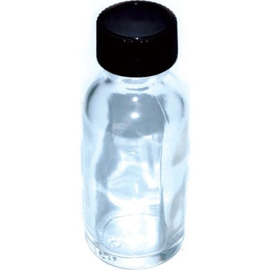 Clear 1oz Glass bottle & cap