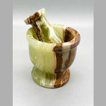 2 1/2" Onyx mortar and pestle set