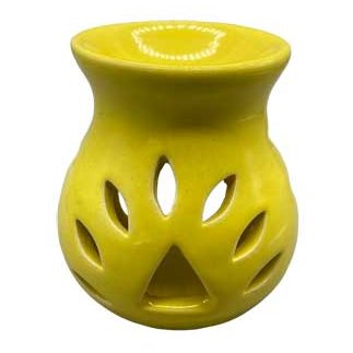 4" Yellow Ceramic oil diffuser