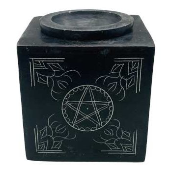3" square Pentagram soapstone oil diffuser