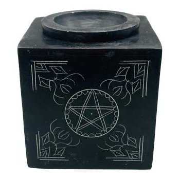 3" square Pentagram soapstone oil diffuser