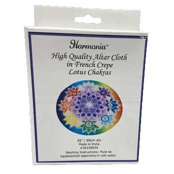 35" dia Chakra Lotus altar cloth