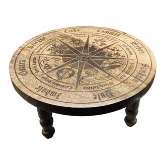 11 3/4" dia Pagan Calendar altar table