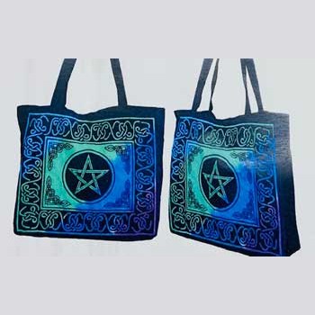 15.7" x 17.7" Pentagram tote bag