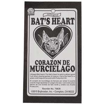 Bat Heart Root used for luck and spiritual energy work with cleansing instructions