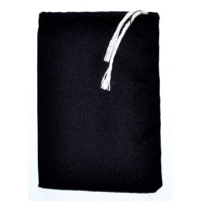Black Cotton Bag 3" x 4"