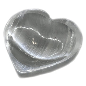4" Selenite Heart bowl