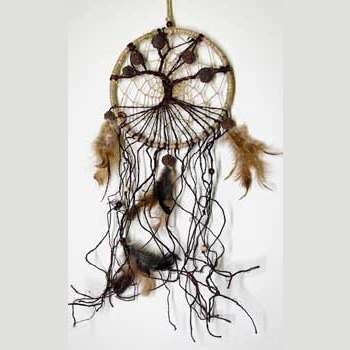 6" Tree Hemp dreamcatcher