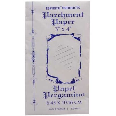 3" x 4" Parchment Paper 12 pack