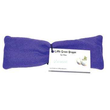 Vision eye pillow filled with sage and damiana for meditation and relaxation, measuring 3x9 inches