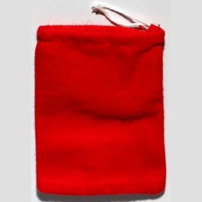 Red Cotton bag 3" x 4"