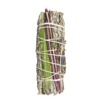 4" White Sage W 7 Herbs smudge stick