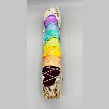 9" Chakra Sage smudge stick