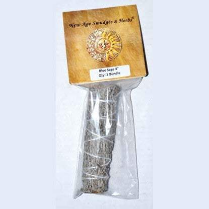 Blue Sage smudge stick 4"