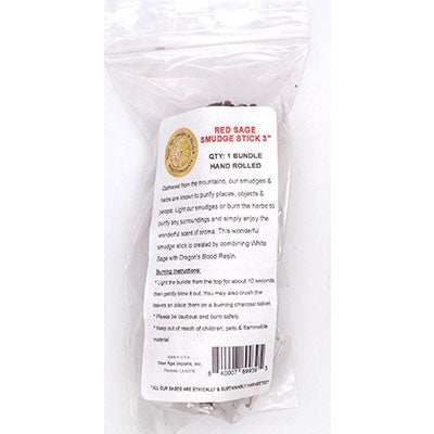 Dragon's Blood and White Sage Smudge Stick, 3-4"