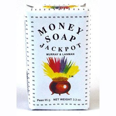 95gm Money Florida Water Jackpot Money Soap by Murray and Lanman packaging.