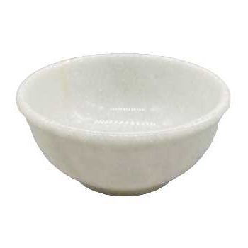 4" White Marble scrying bowl