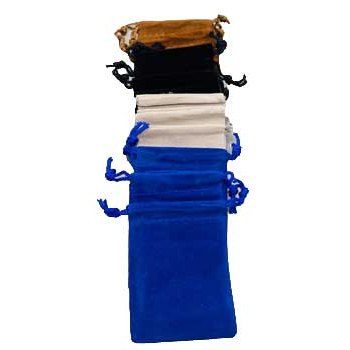 set of 12 3" x 4" Mixed velvet pouch