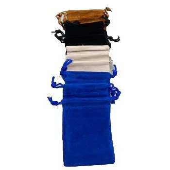set of 12 3" x 4" Mixed velvet pouch
