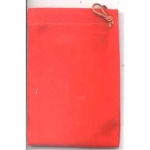 Red Velveteen Bag, 3 x 4 Inches