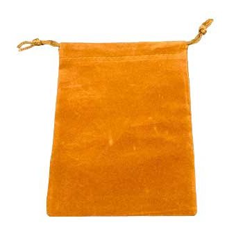 Brown Velveteen Bag, 4 x 5.5 Inches