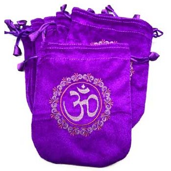 set of 10 6"x 8" Purple velveteen bag