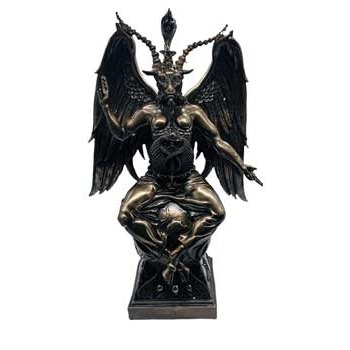 14 1/2" Baphomet bronze color