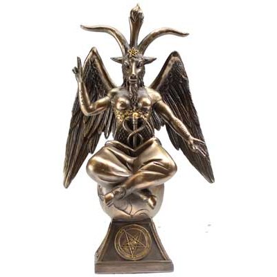 Baphomet Statue, 9.5 x 5.5 x 3.25 Inches